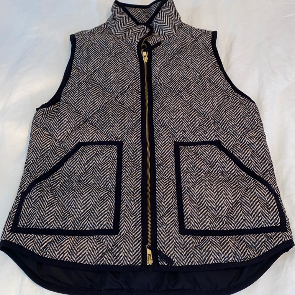 J Crew Herringbone Vest